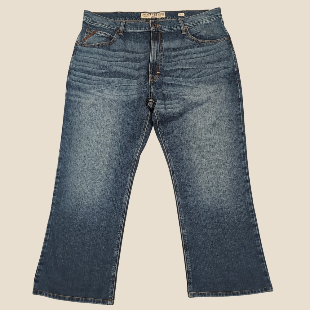 Ariat‎ M4 Relaxed Boot Cut Mens 40x30 (40x28) Blue Denim Legacy Western Jeans